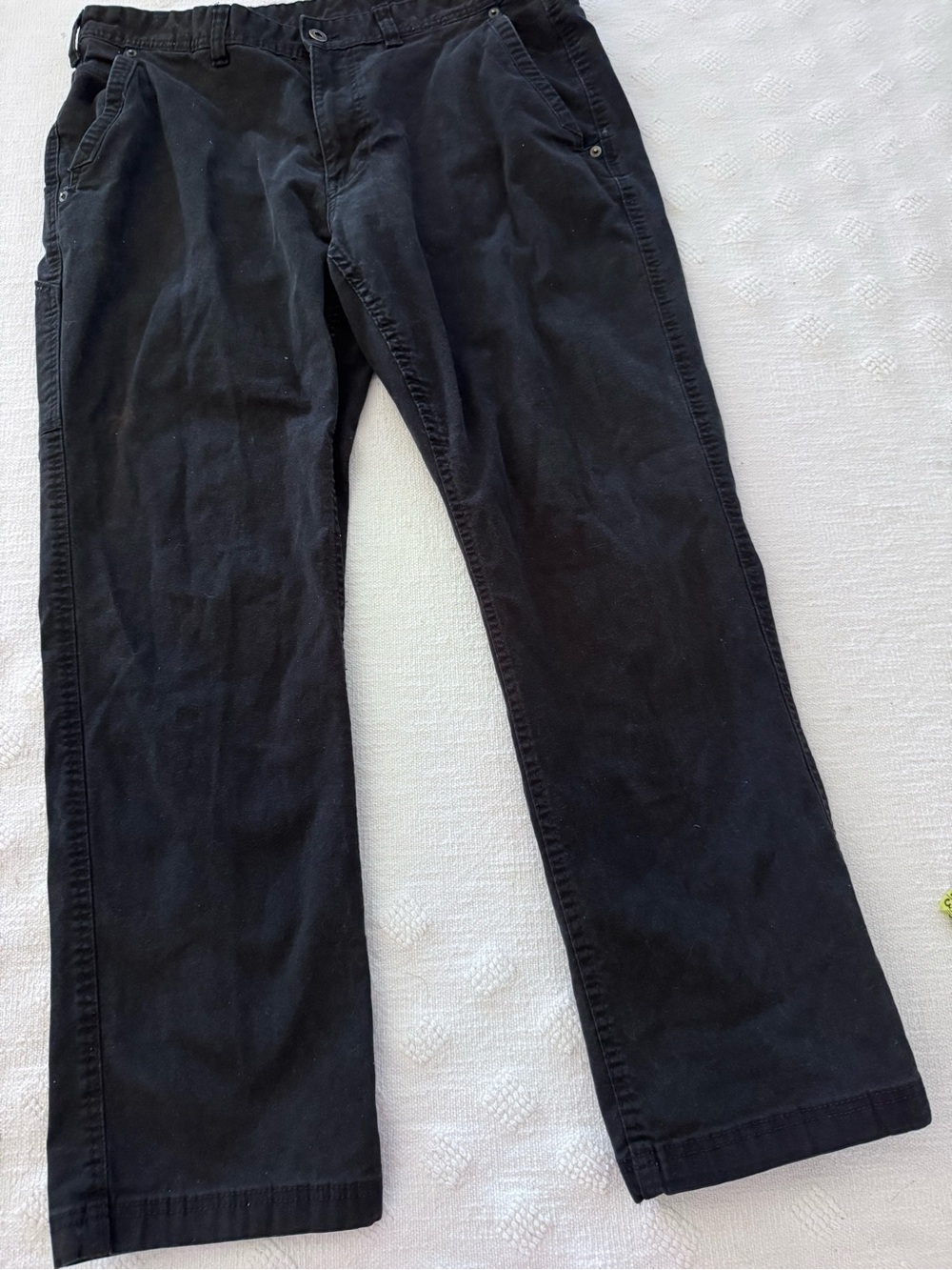 Eddie Baur black chino pants 38x32
